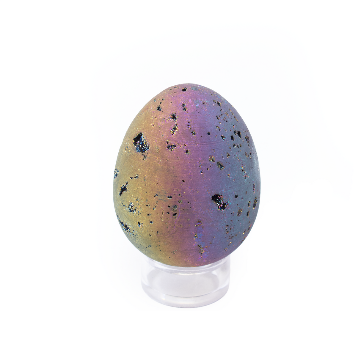 View of Rainbow Titanium Druze Egg