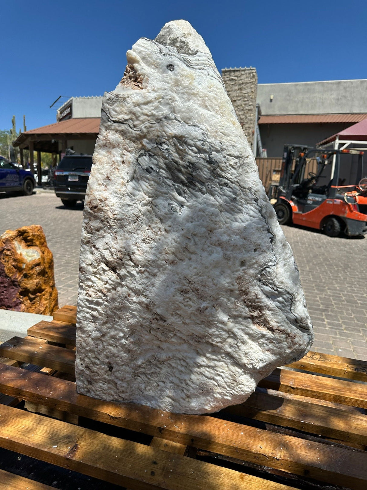 Zebra Onyx Rustic Rock Fountain