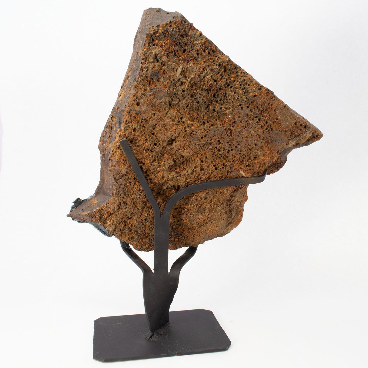 Vivianite Crystal Specimen on Matrix with Fitted Stand