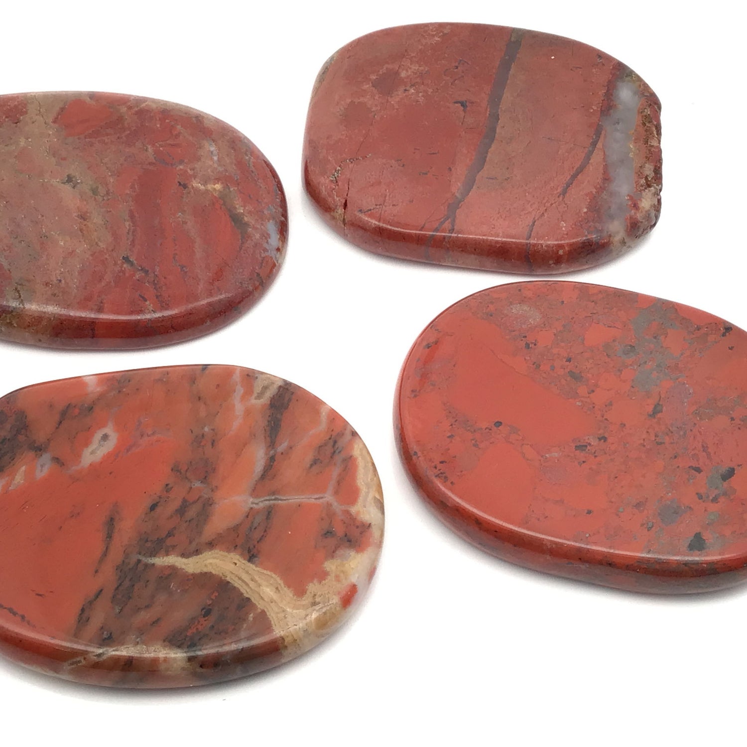 Red Jasper Smooth Flat Stone From Idaho