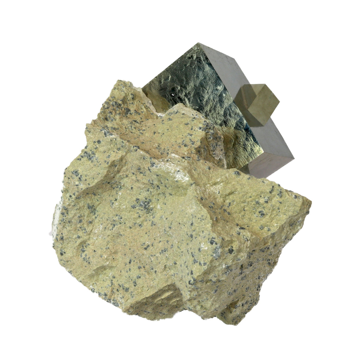 Cubic Pyrite Rectangular Bonded Crystal