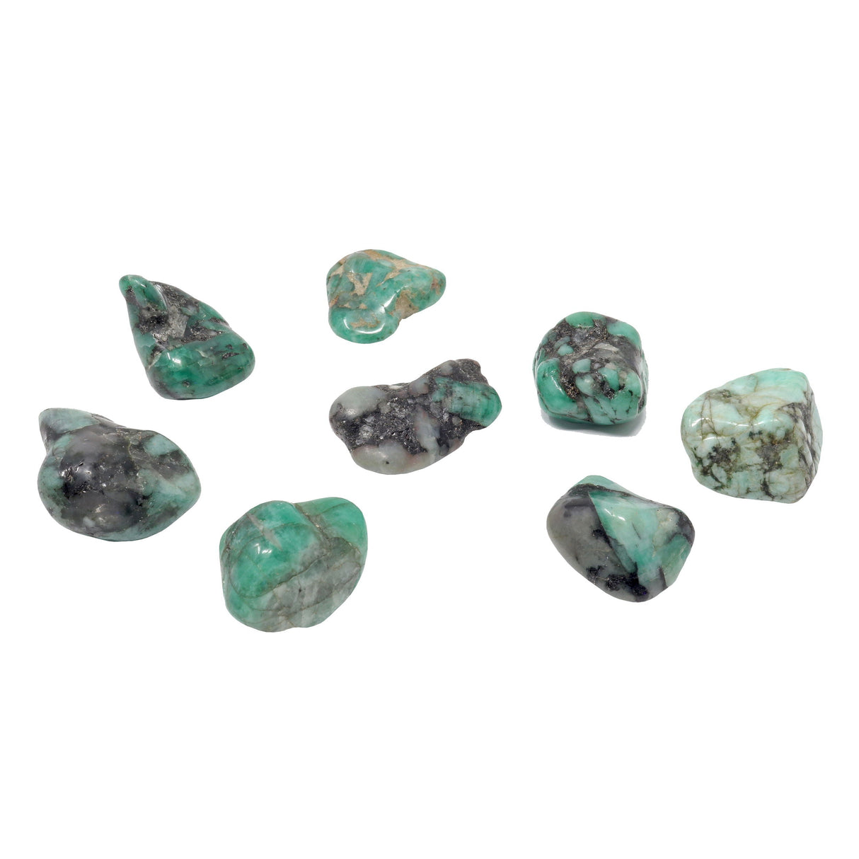 Tumbled Emerald in Mica Schist (Singles)