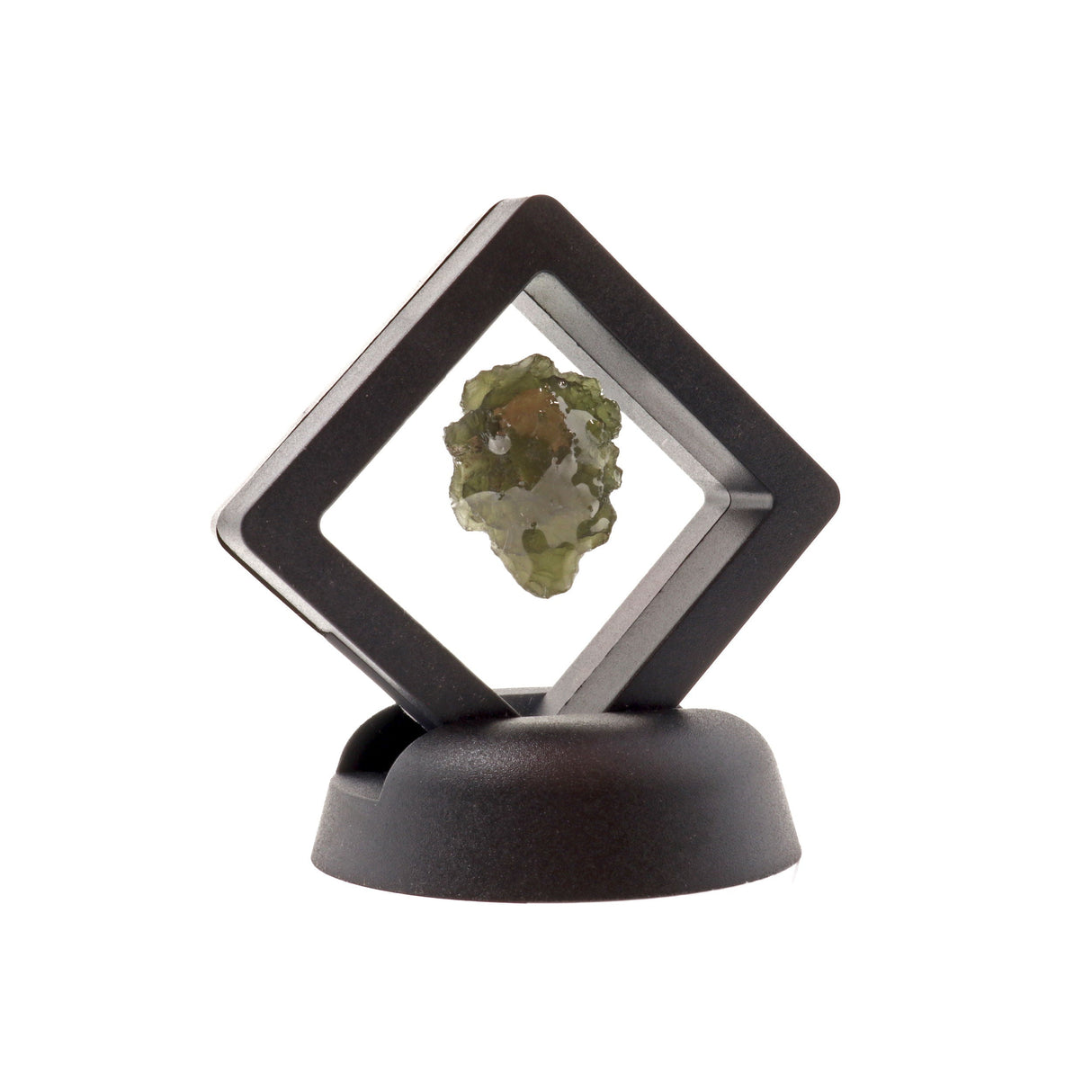 Moldavite Tektite Raw Nugget - in Gel Case