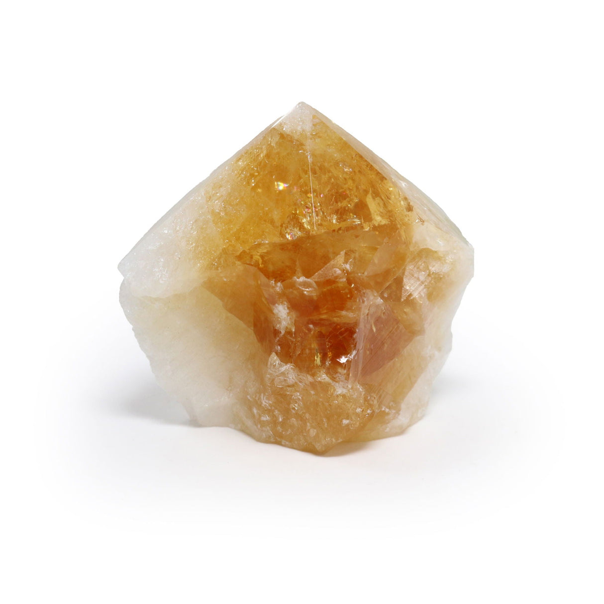 Polished Citrine Point with Cut Base