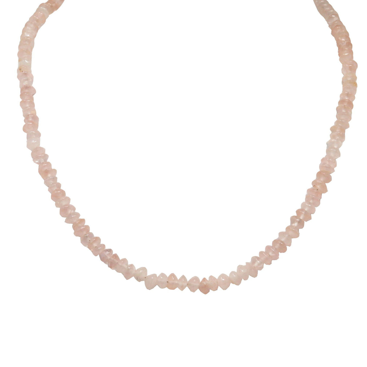 Rose Quartz Beaded Chain - Polished Rondelles
