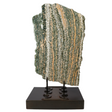 View of A++ Quality Ocean Jasper Slice on Custom Stand from Madagascar