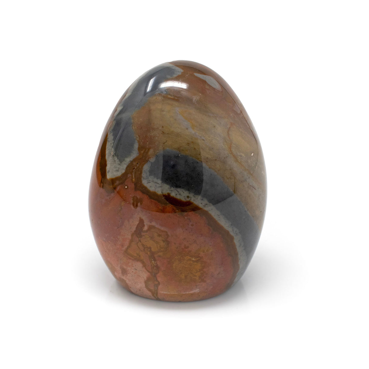 Polychrome Jasper Freeform Polished with Cut Base