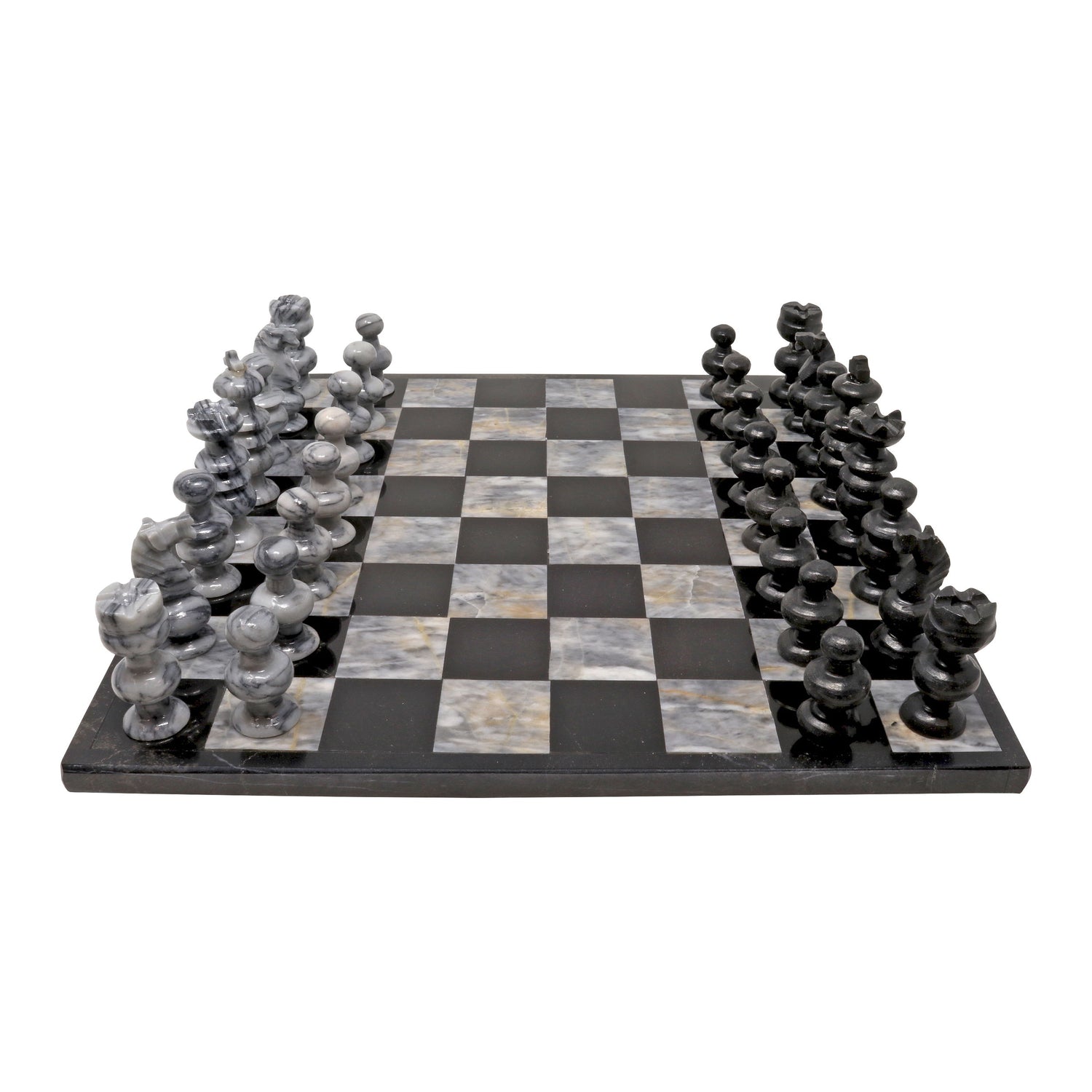 Hand Carved Mexican Onyx Stone Chess Set