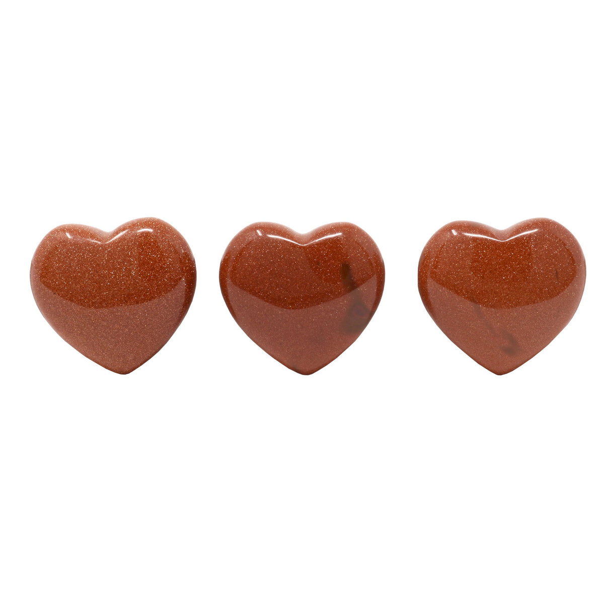 Red Goldstone Heart 30mm (Singles)