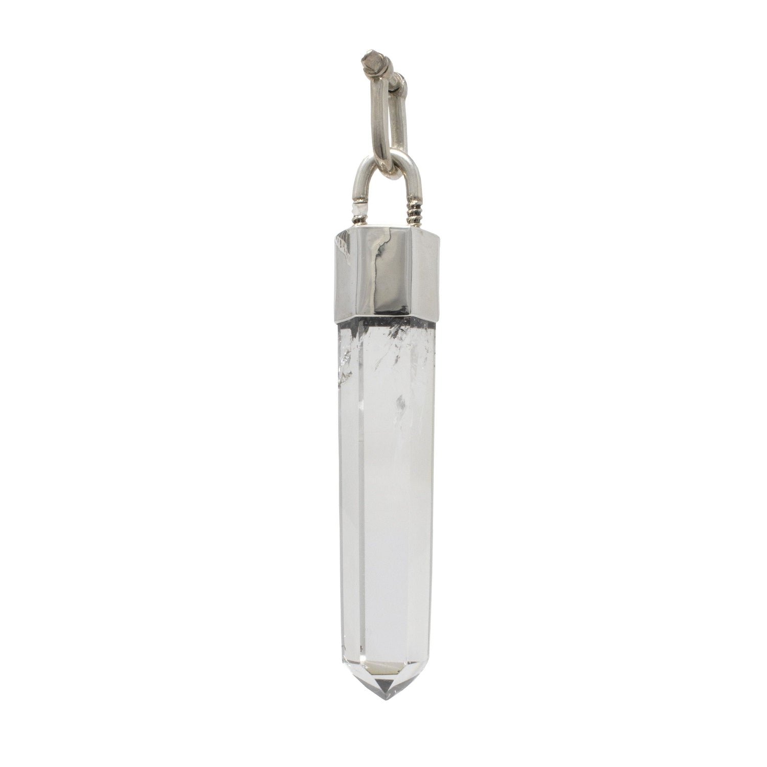 Quartz Pendant - Crystal Point with U Bolt