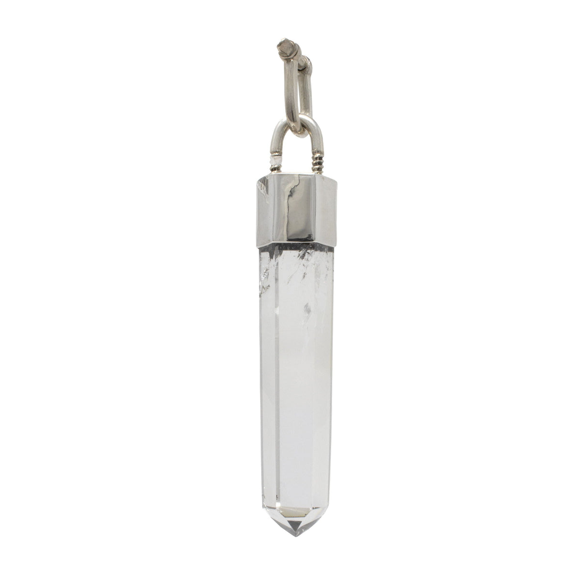 Quartz Pendant - Crystal Point with U Bolt