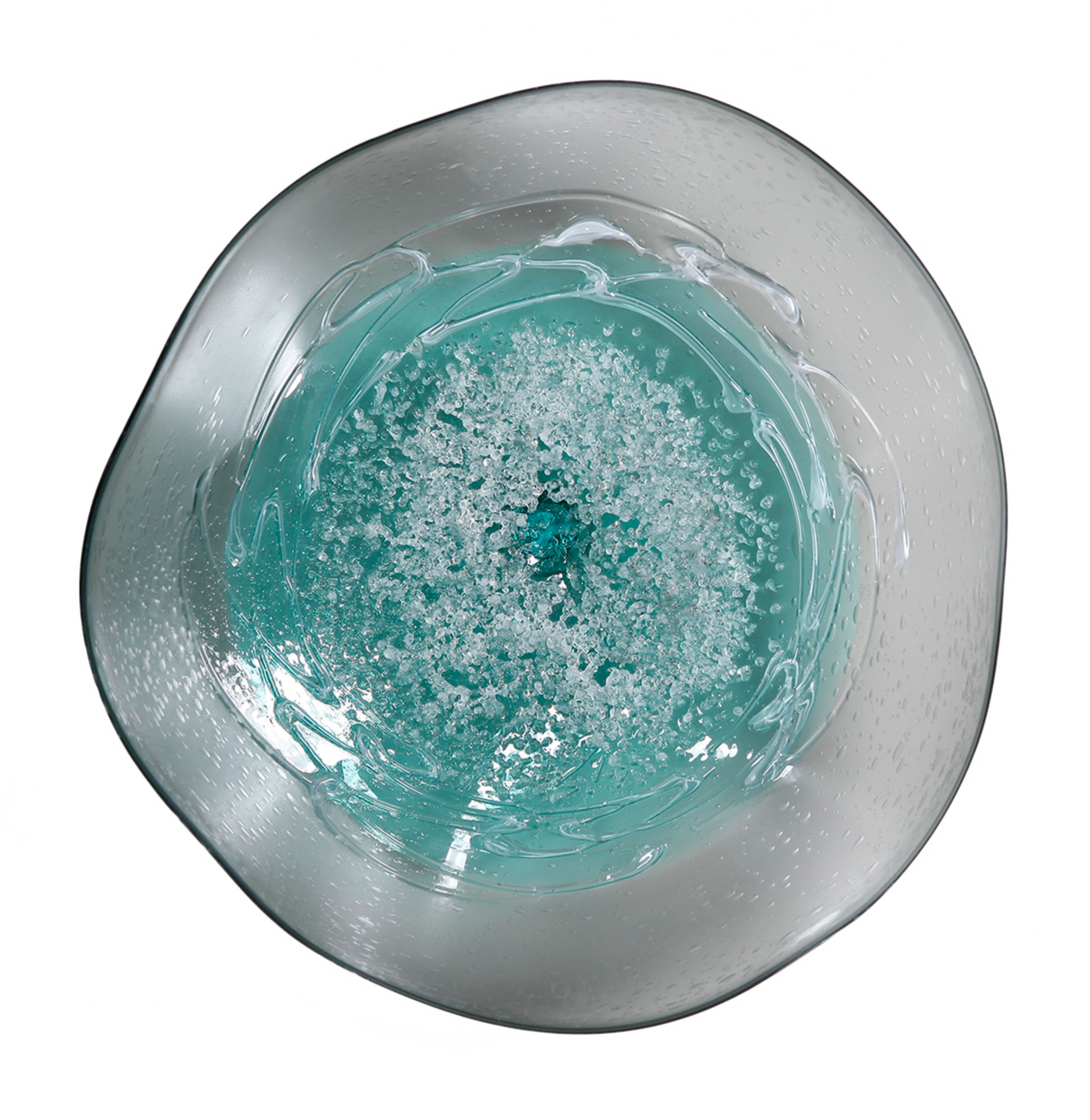 Wall Plate Large - Clear Glass Hard Candy