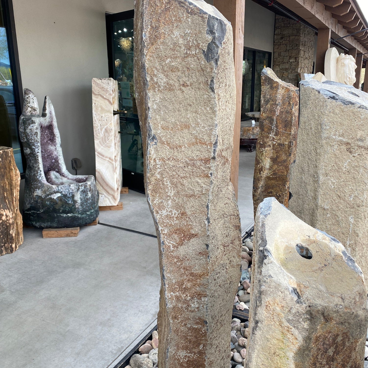 Red Bluff Basalt Column 5' Fountain