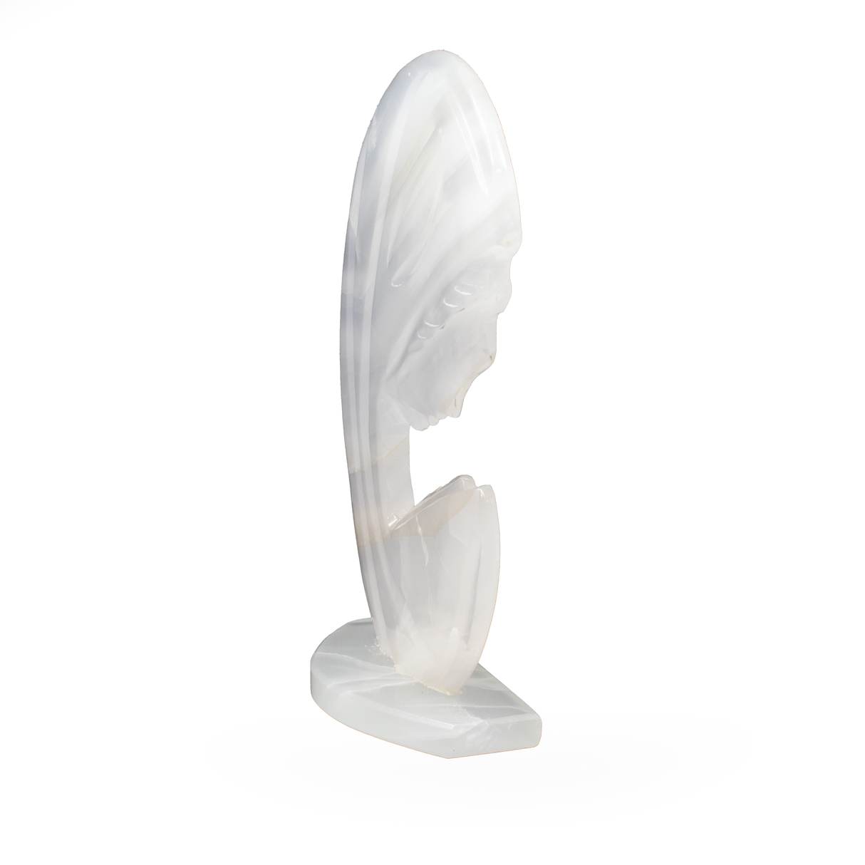 Ice Onyx Madonna & Child Carving