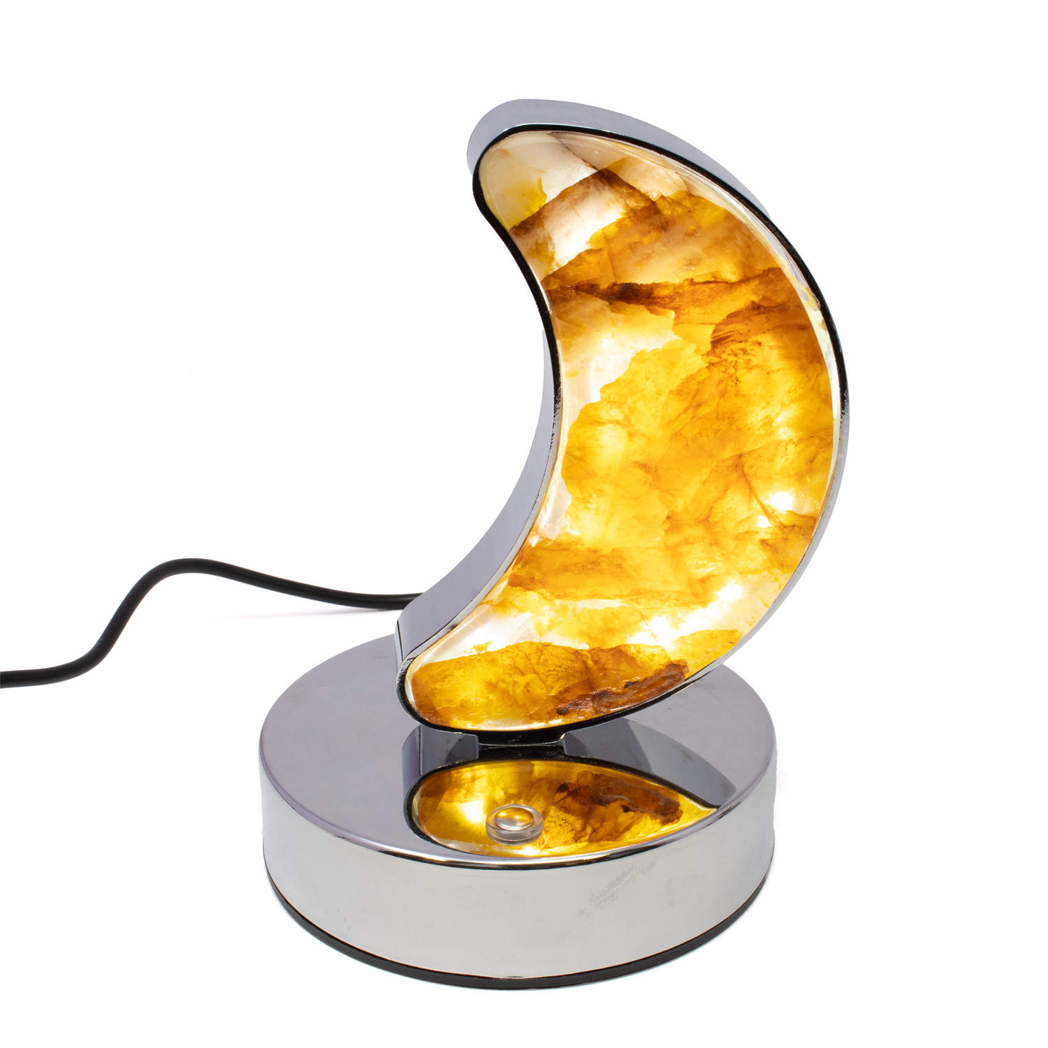 Golden Healer Moon Luminary - 2 Slices set in Light Box