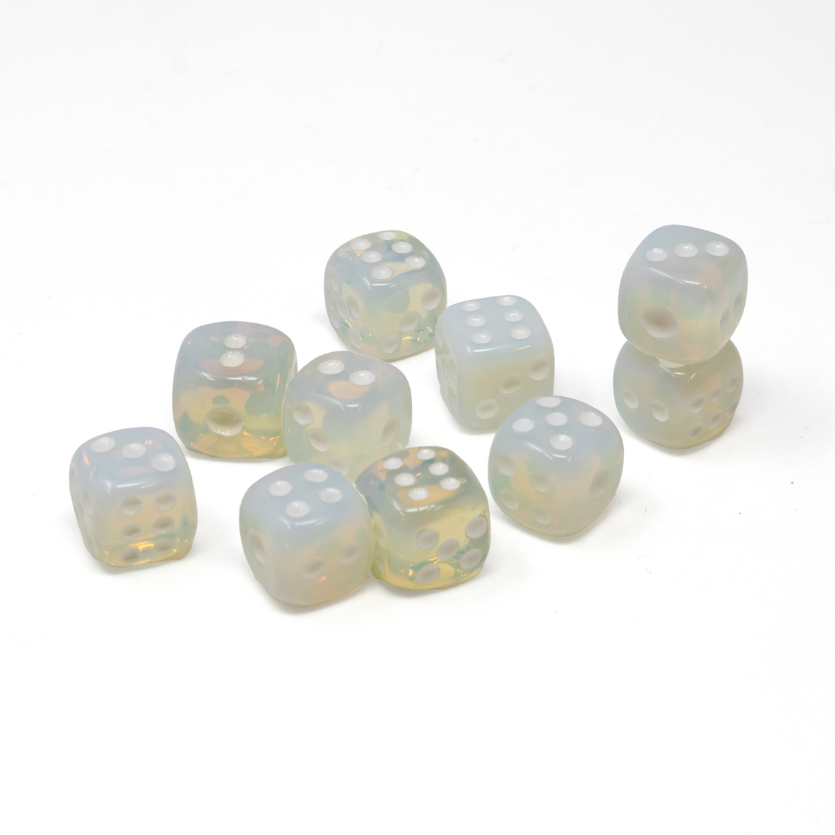 Carved Stone Dice Set