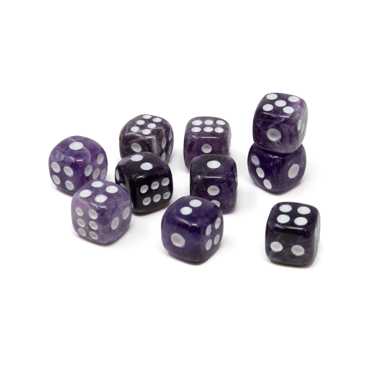 Carved Stone Dice Set