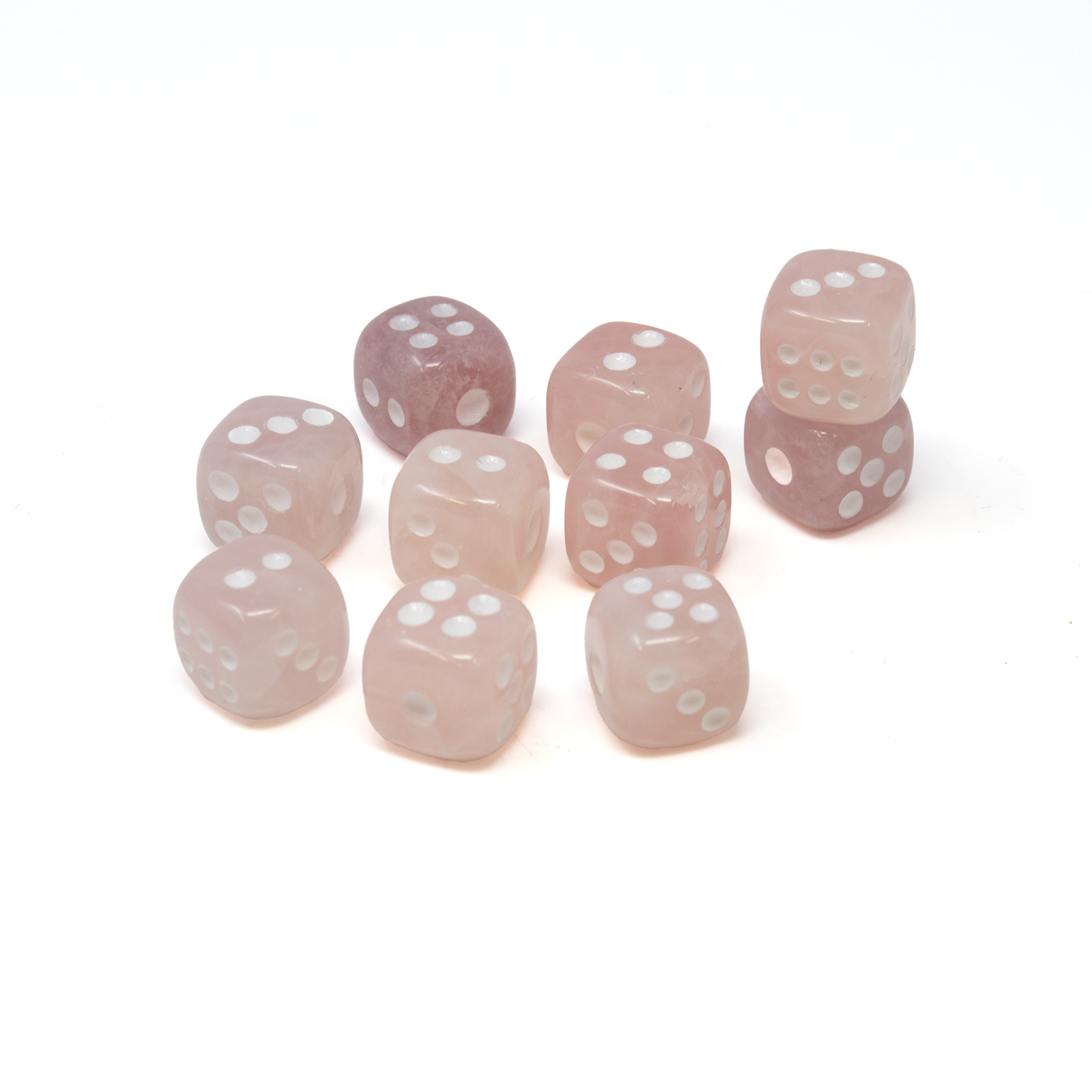 Carved Stone Dice Set
