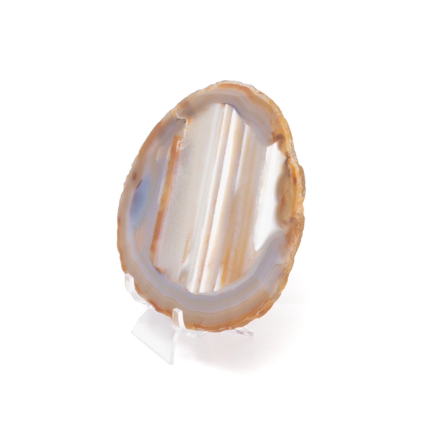 Agate Slice On Acrylic Easel Stand