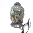 View of Labradorite Buddha Head Carving
