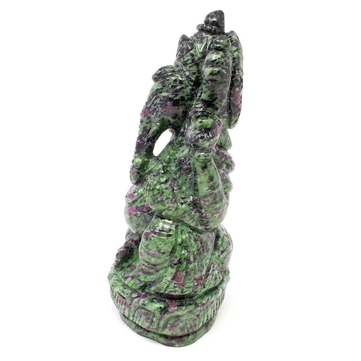 Ruby Zoisite Ganesh Carving