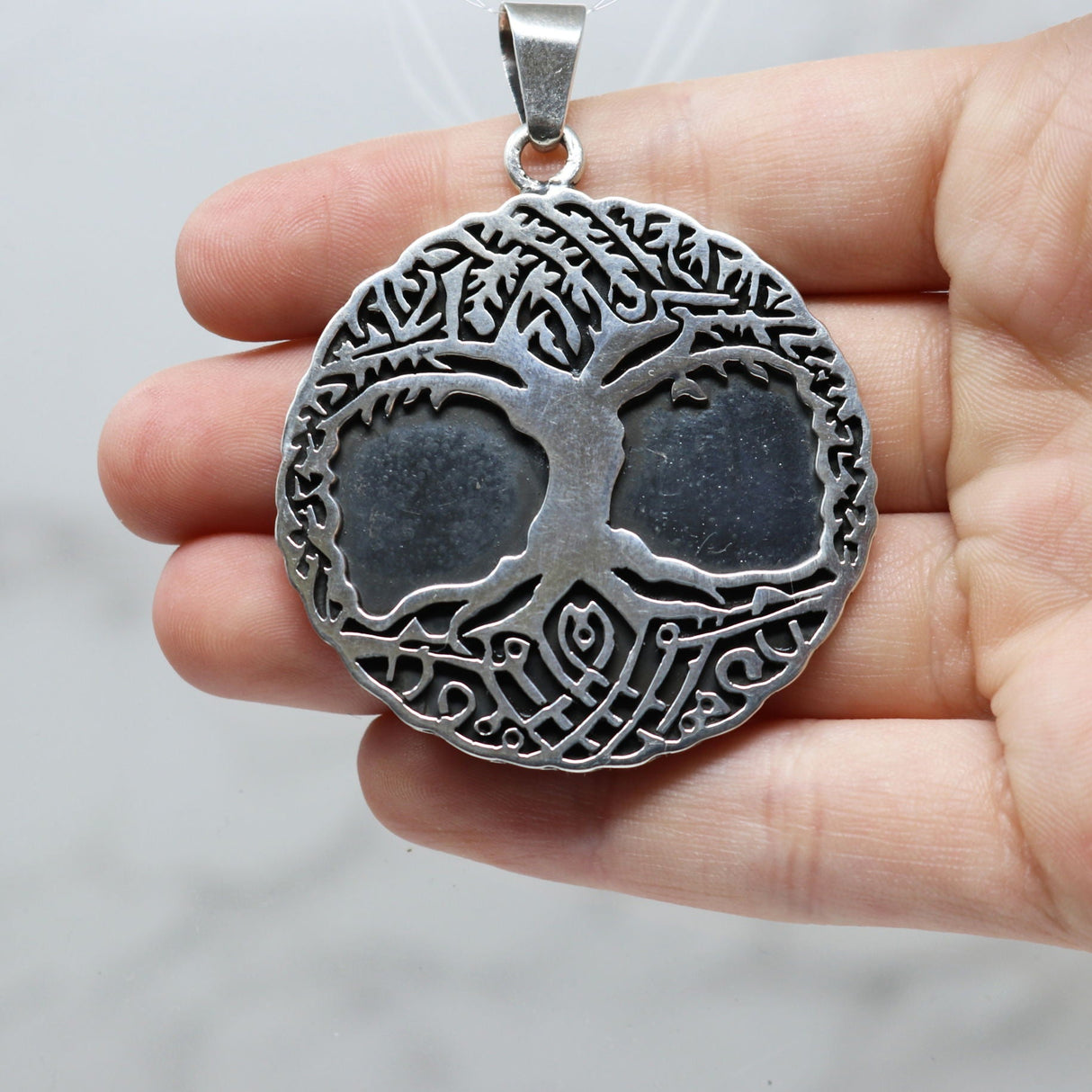 Sterling Silver Tree of Life Pendant - Celtic Design - Sacred Geometry
