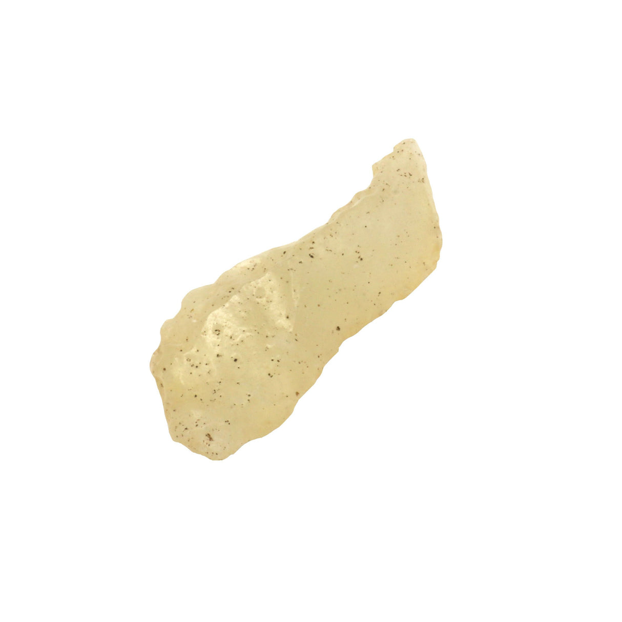 Egyptian Tektite Nugget - Elongated with Angles and Curve from Sahara Desert of Libya