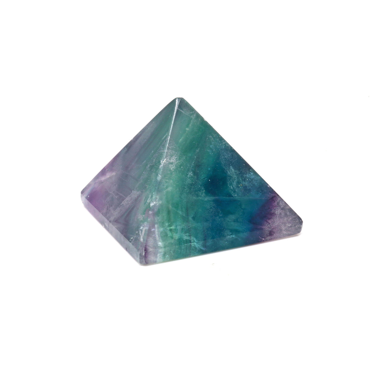 Rainbow Fluorite Pyramid