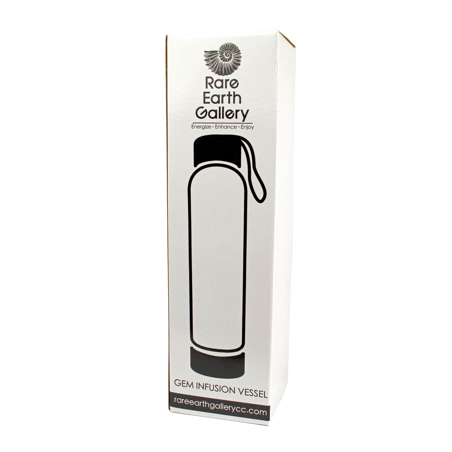 Tea Leaf Diffuser Water Bottle with Compartment for Gemstones & Neoprene Sleeve