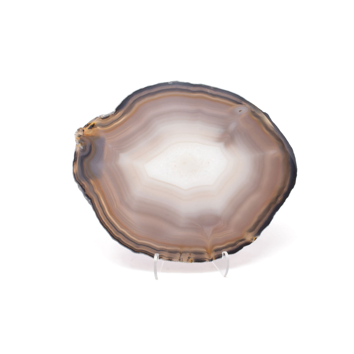 Agate Slice On Acrylic Easel Stand