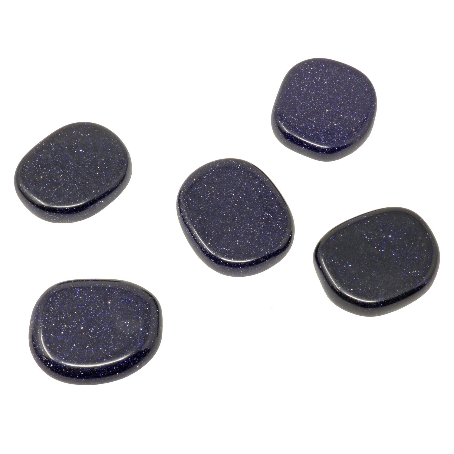 Blue Goldstone Flat Stone - Small Singles