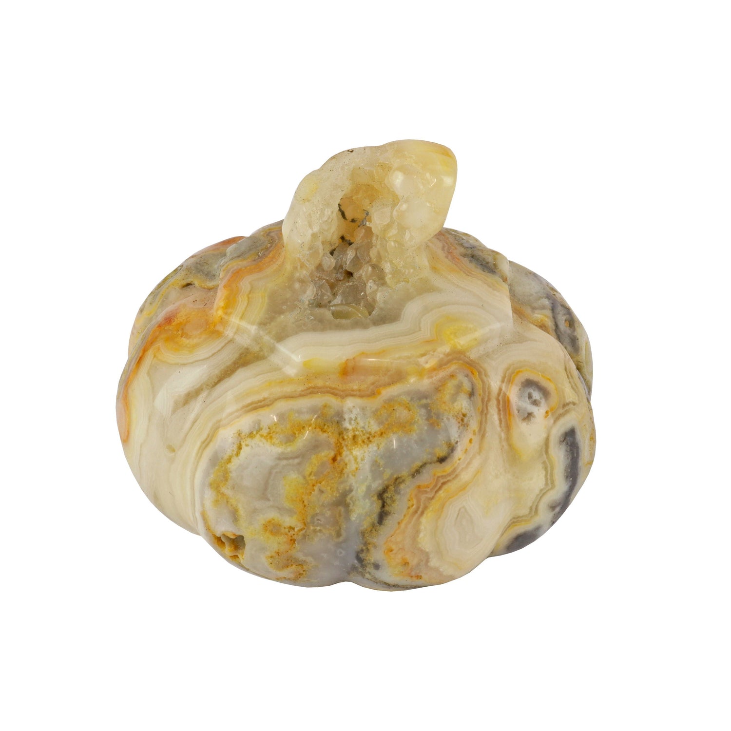 Crazy Lace Agate Pumpkin Carving