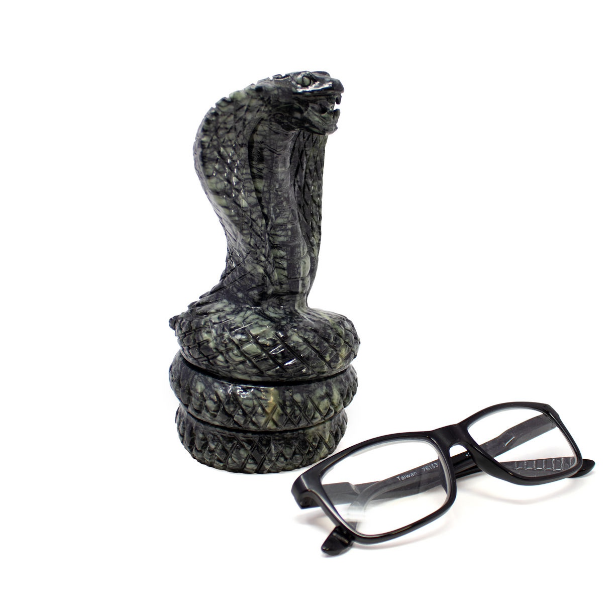 Serpentine Cobra Snake Carving