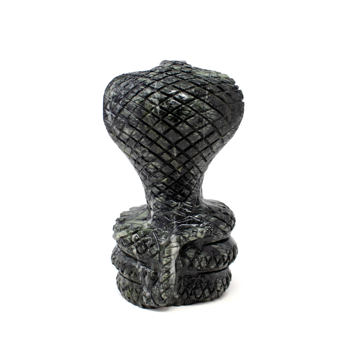 Serpentine Cobra Snake Carving