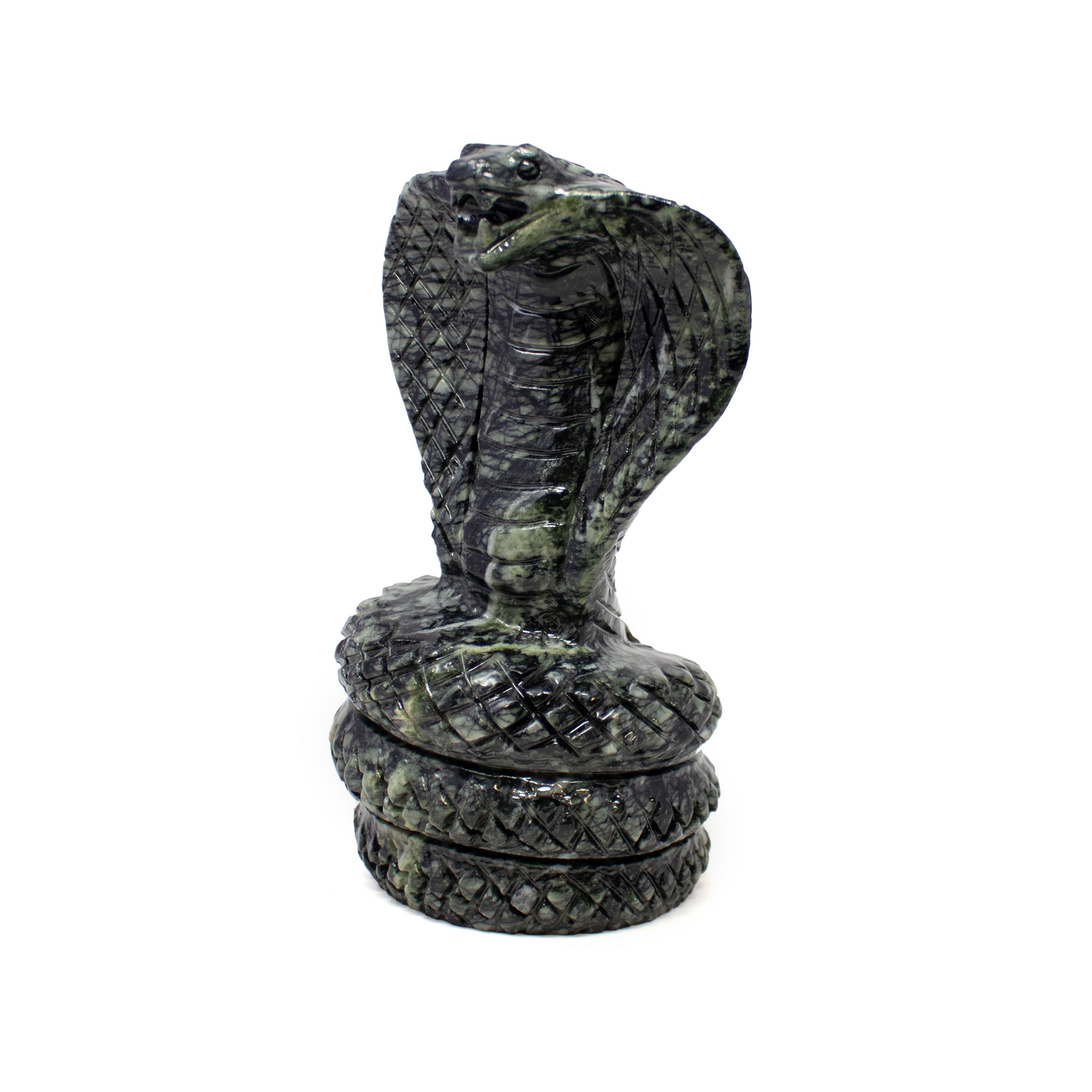 Serpentine Cobra Snake Carving