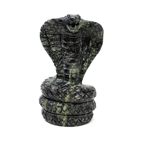 View of Serpentine Cobra Snake Carving