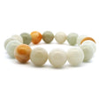 View of Nephrite Jade Beaded Bracelet - 12mm Round