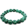 View of Malachite Beaded Bracelet - Heart 10x10