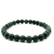 View of Canadaian Nephrite Jade Beaded Bracelet - 6mm-7mm Rounds