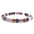 View of Amethyst Super 7 Beaded Bracelet - 6mm-7mm Round