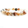 View of Yellow Hematoid Quartz Beaded Bracelet 8mm Rounds