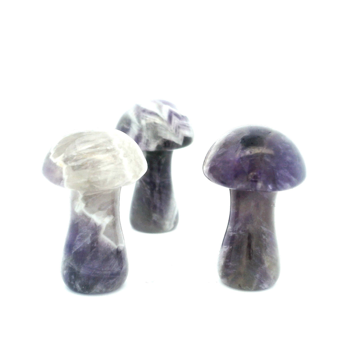 View of Amethyst 1\" Mushroom Carving