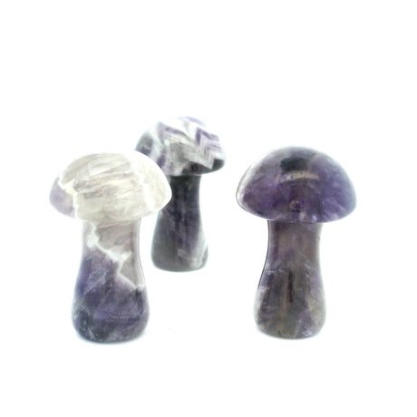 View of Amethyst 1\" Mushroom Carving