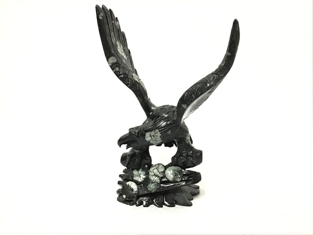 View of Chrysanthemum Stone Eagle Carving