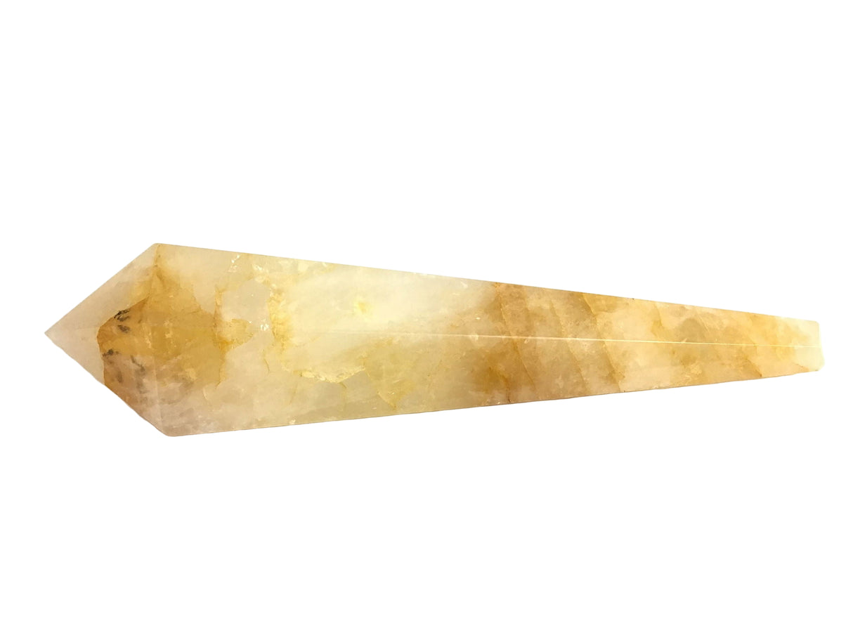 View of Yellow Golden Healer aka Hematoid Quartz Tapered Point
