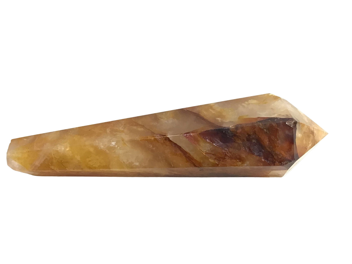 View of Yellow Golden Healer aka Hematoid Quartz Natural End Point