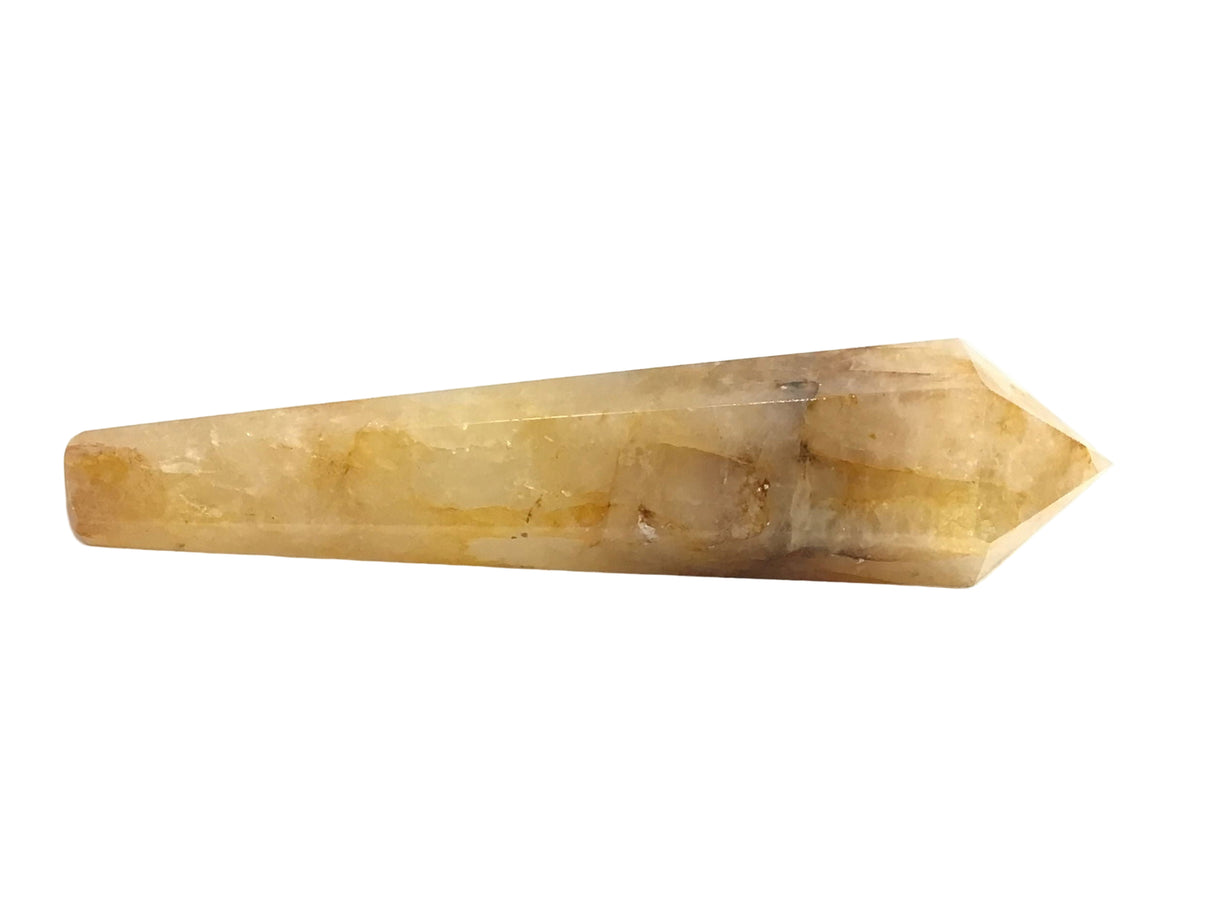View of Yellow Golden Healer aka Hematoid Quartz Tapered Point