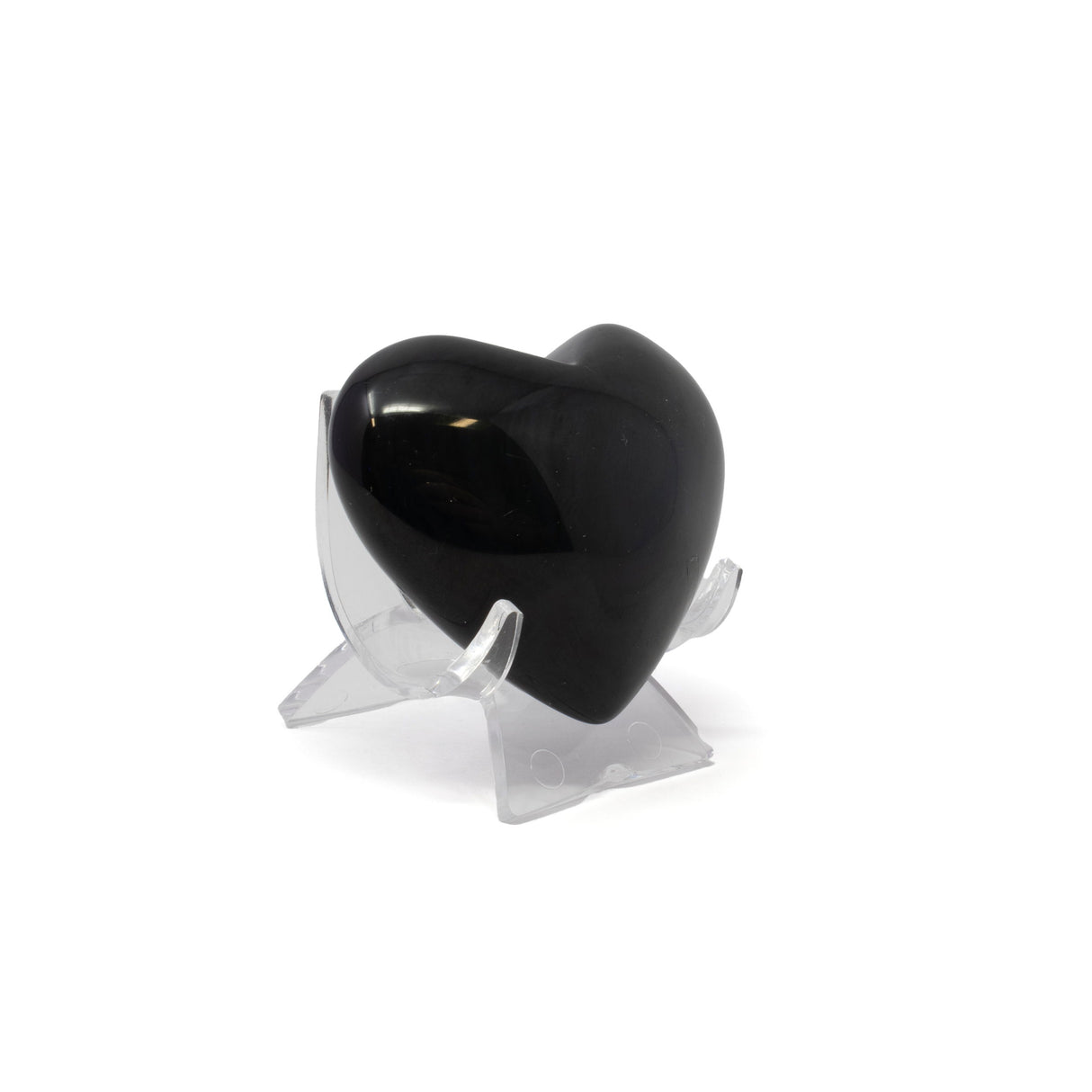 Rainbow Obsidian Heart on Lucite Stand