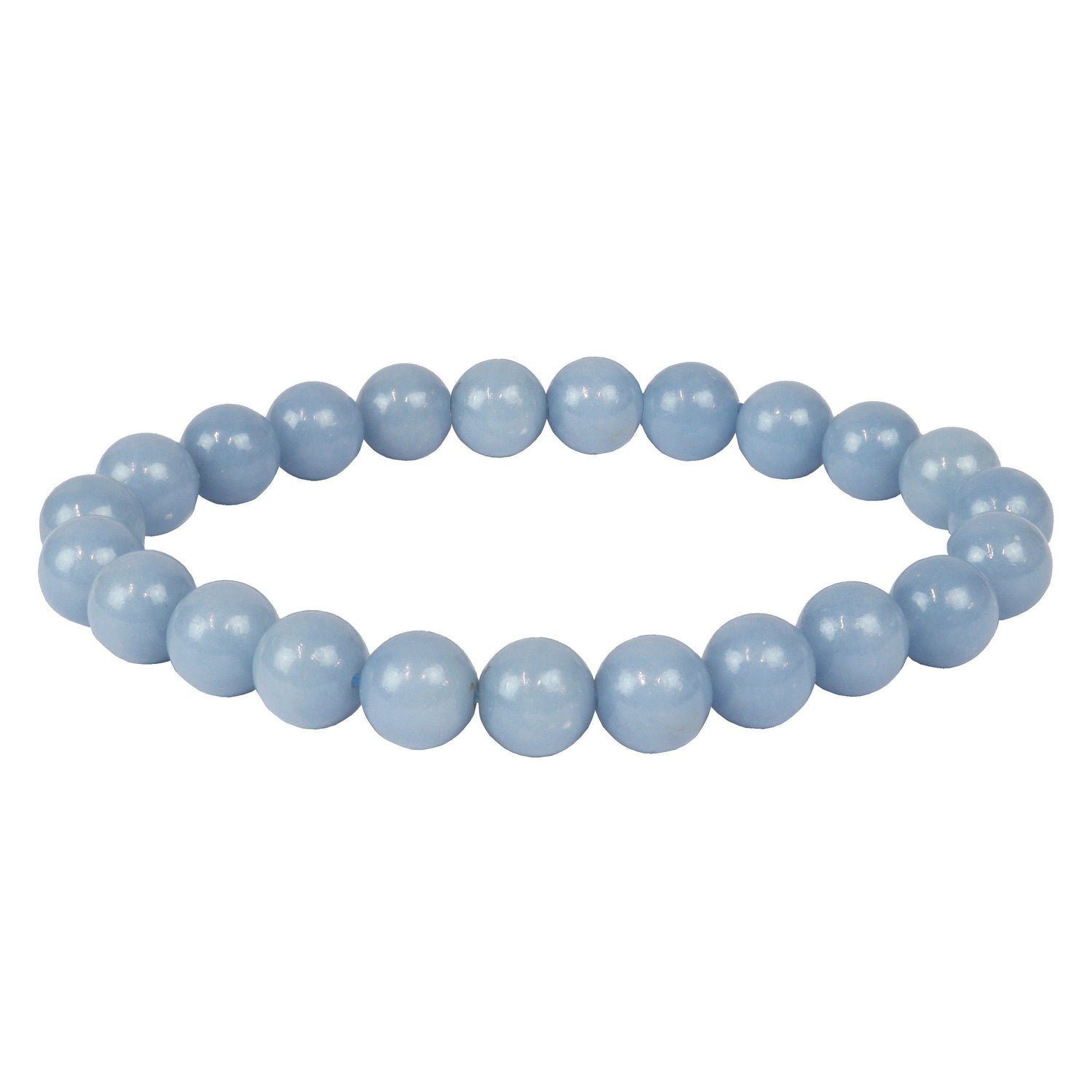 Angelite Beaded Bracelet 8mm