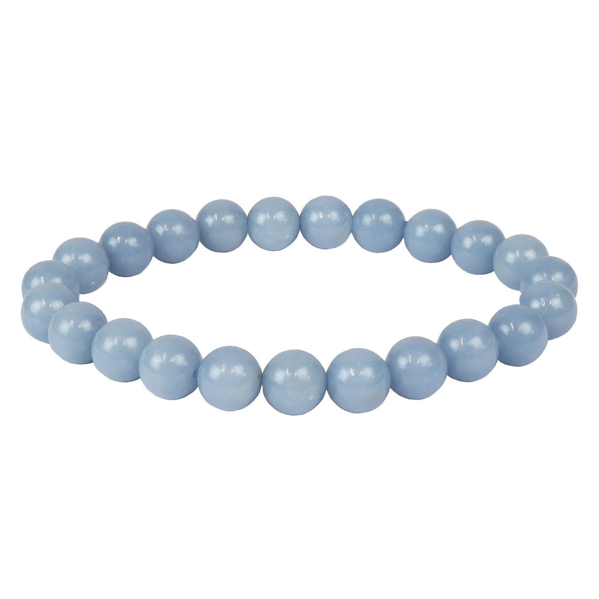 Angelite Beaded Bracelet 8mm